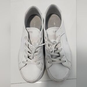 Lacoste White Sneakers SIZE 34 USA 2.5